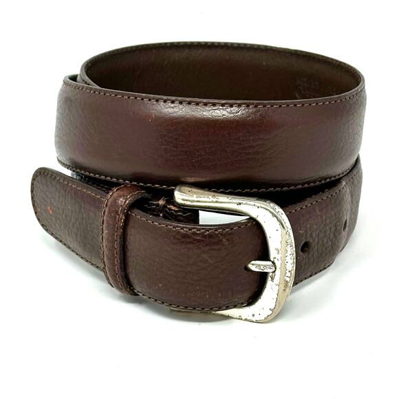 Chaps Ralph Lauren Leather Belt Brown Size 36 - Picture 1 of 6